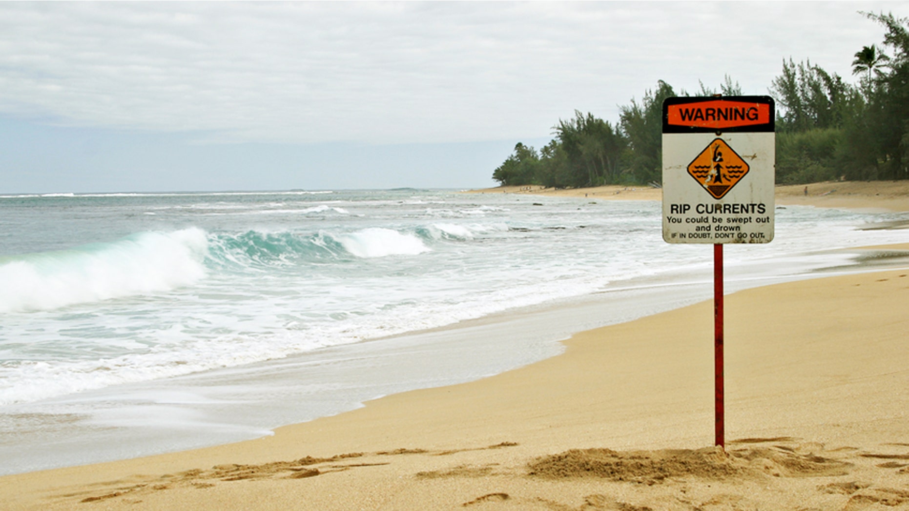 Beware sudden rip currents at placid-looking beaches.