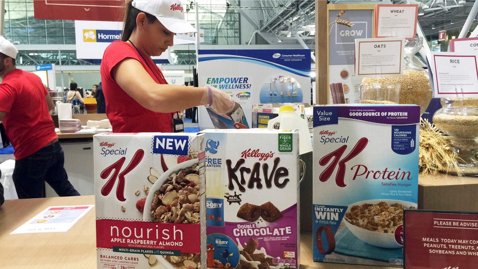 The Kellogg booth at an annual dietitians' conference, where company representatives explained the health benefits of their products, in Boston. On its website, amid news of Pop-Tarts and Frosted Flakes, Kellogg touted a distinguished-sounding breakfast council of independent experts dedicated to guiding its nutritional efforts.
