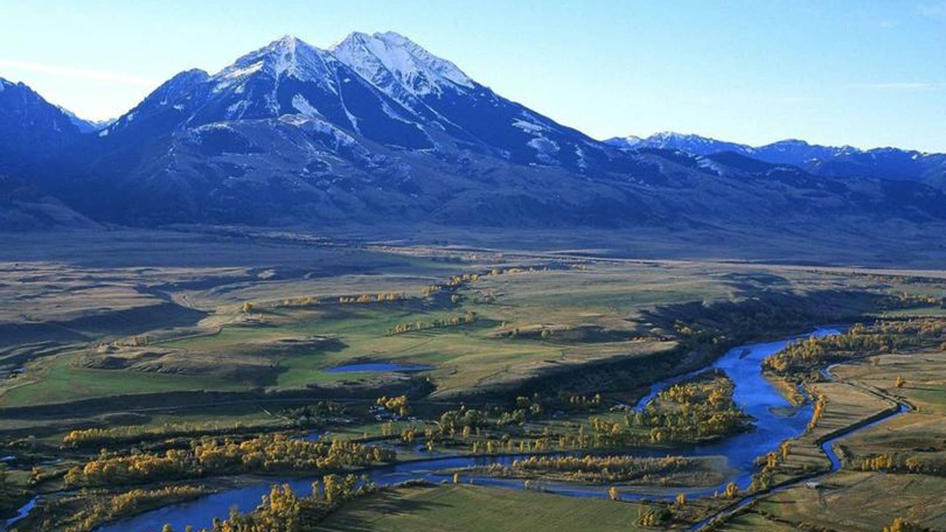 A view of the Yellowstone River running upstream between Livingston and Yellowstone National Park. Parts of the river have been closed since Friday after parasitic disease killed thousands of whitefish.