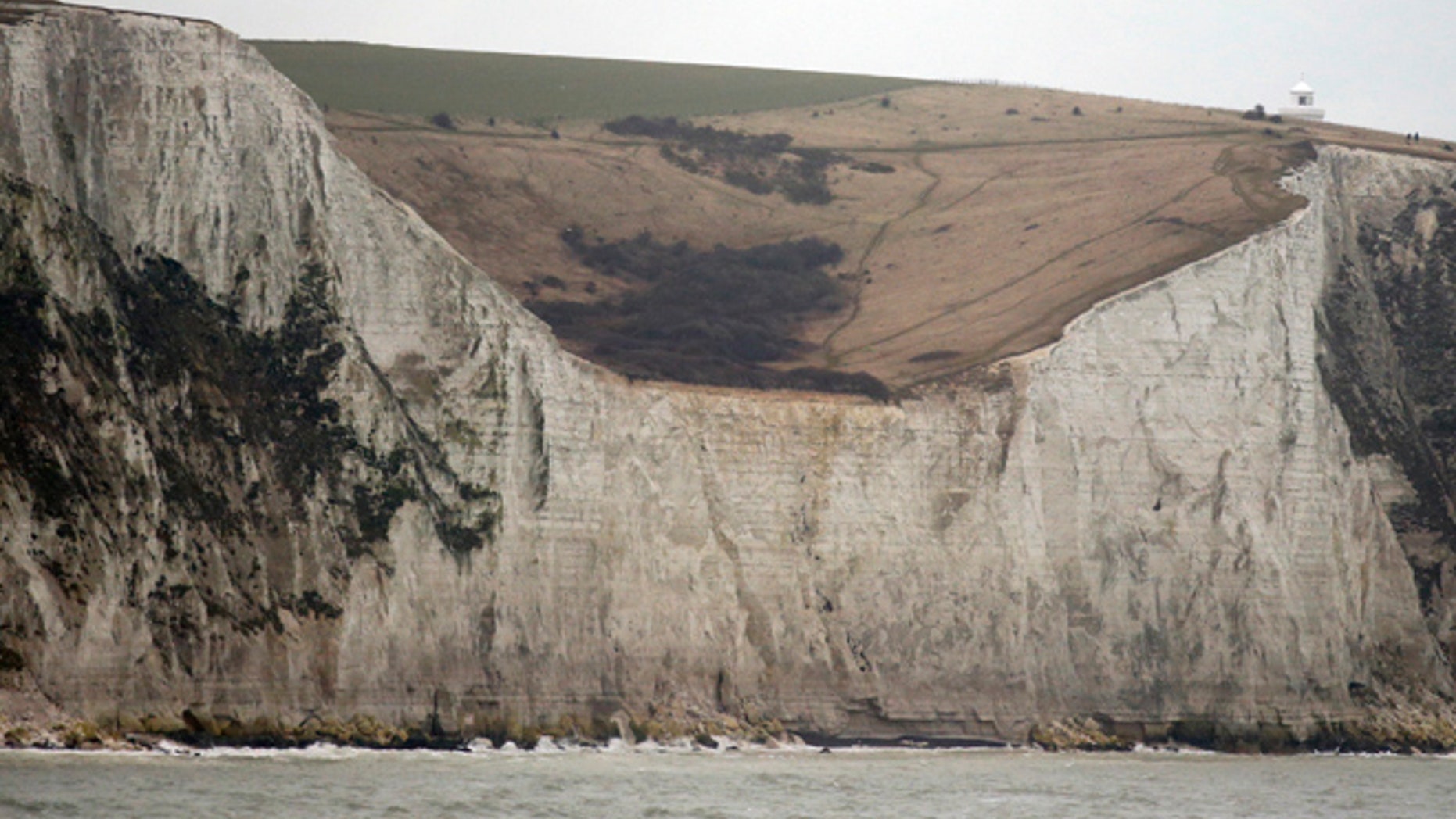 Muriel and Bernard Burgess fell over 200 feet at the white cliffs of Dover.