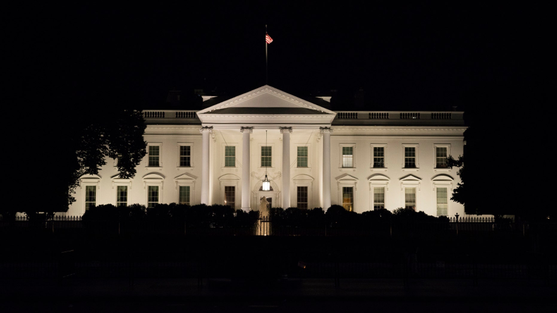 A person was arrested outside the White House Thursday, March, 8, 2018.