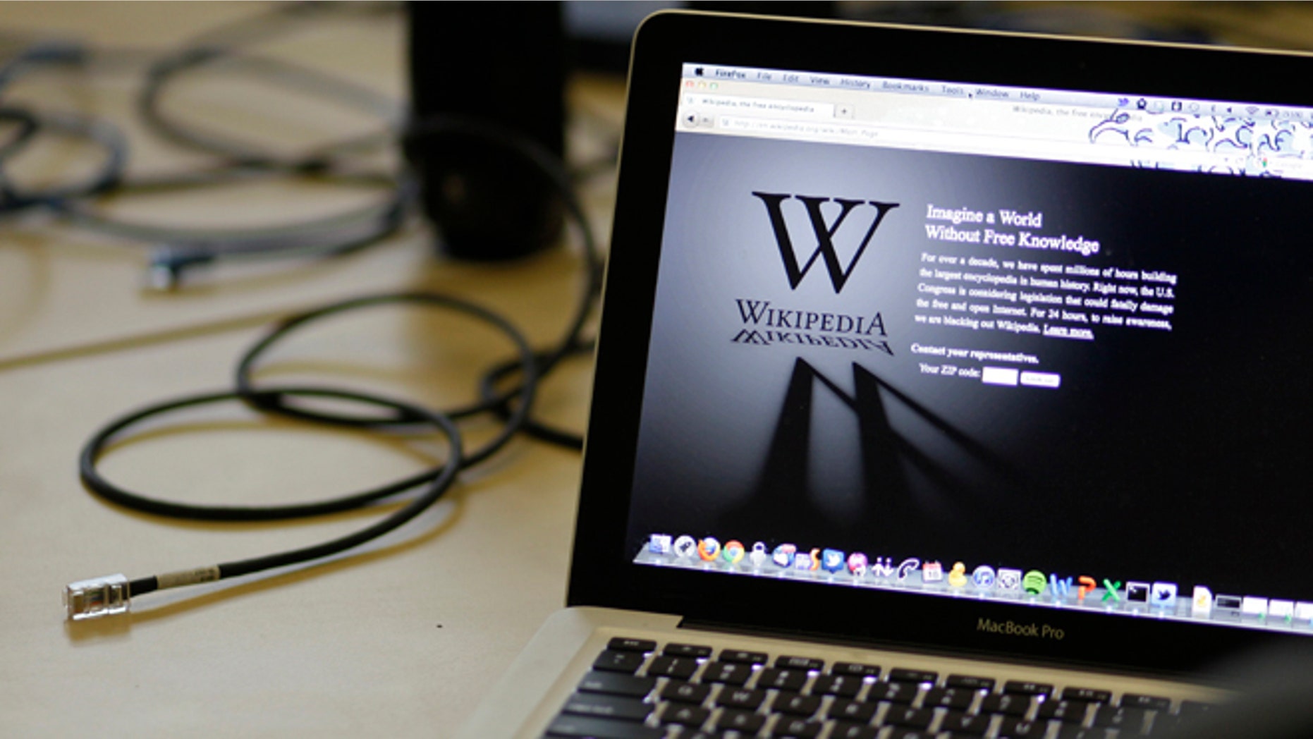 Jan. 18, 2012: A blackout landing page is displayed on a laptop computer screen to protest the SOPA legislation -- which some argue is returning under a new name.