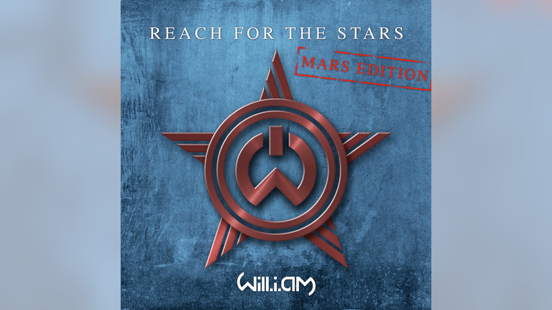 "Mars Edition" album art for will.i.am's new single "Reach for the Stars," as radioed from the Red Planet.