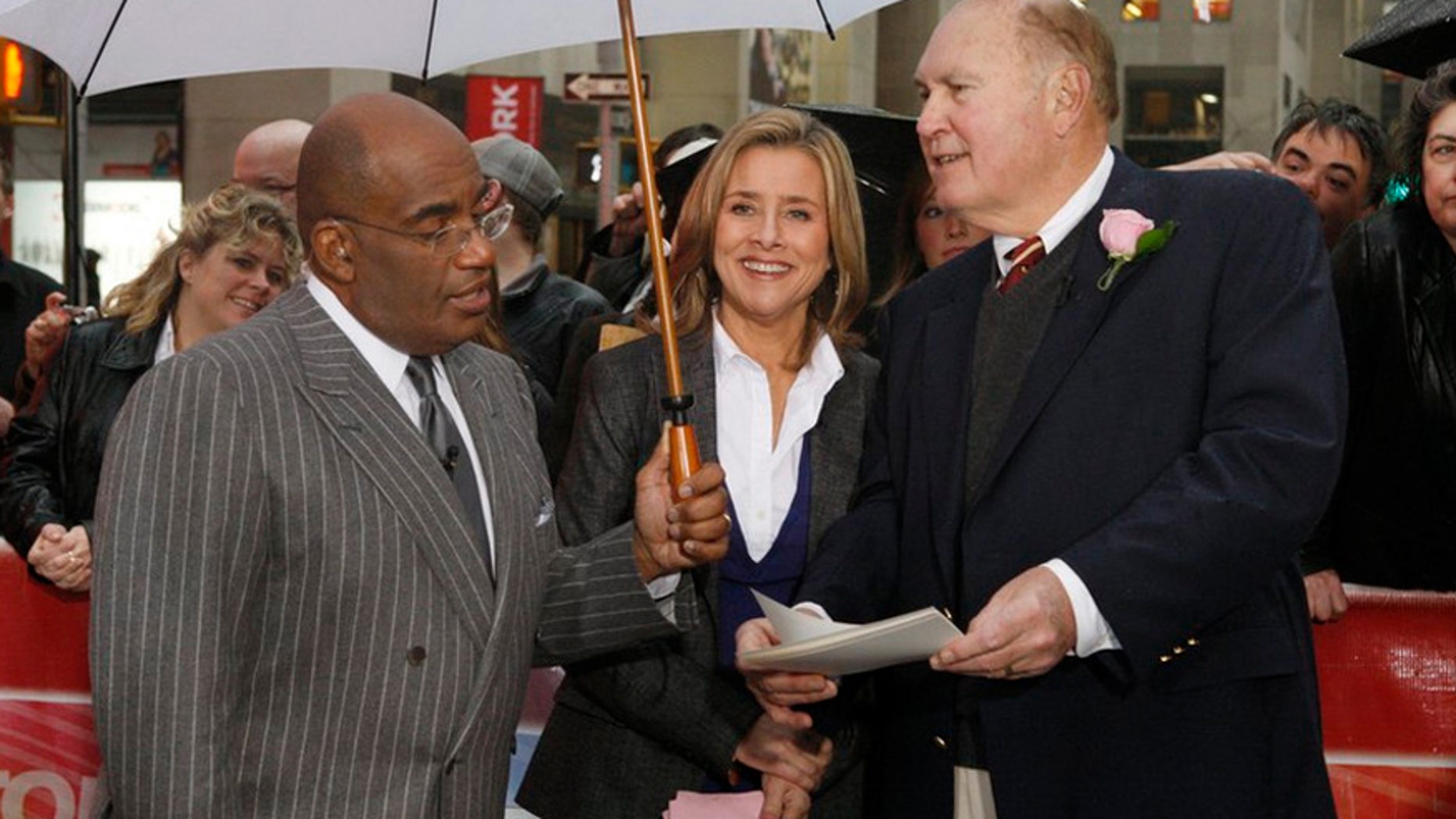 Pictured: (l-r) Al Roker, Meredith Vieira and Willard Scott.