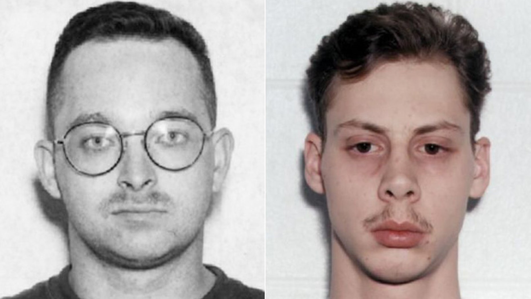 Danial Williams, left, and Joseph Dick in photos after the arrests of the "Norfolk Four."