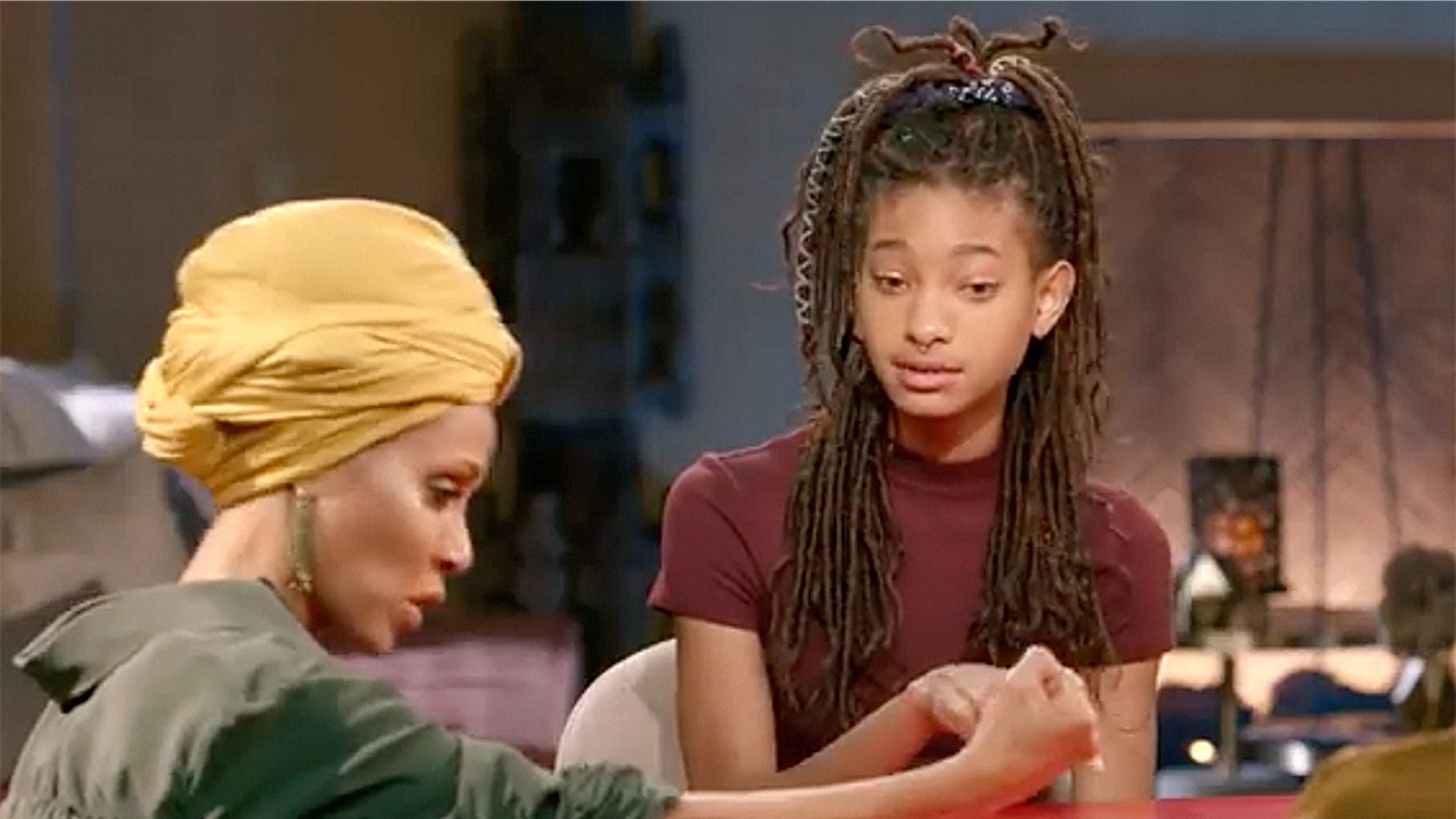 Willow Smith shocks her mother on the Monday episode of "Red Table Talk" after revealing that she used to cut herself when she was much younger.