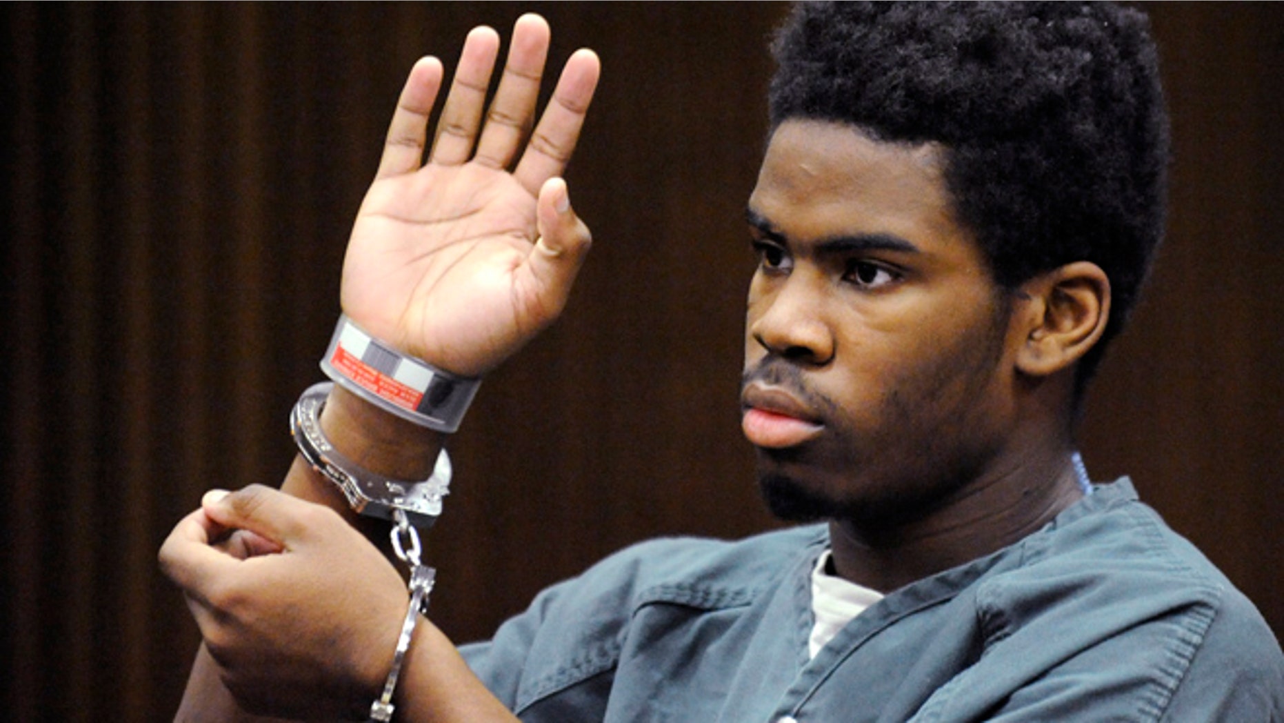 June 16, 2014: Defendant Bruce Wimbush takes a plea deal before Judge James Callahan at Frank Murphy Hall of Justice in Detroit.