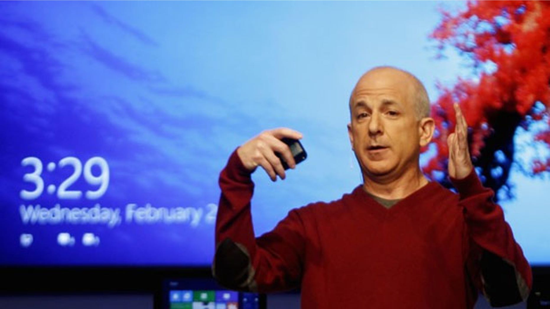 President of Windows and Windows Live Division Steven Sinofsky presents the new Windows in Barcelona.