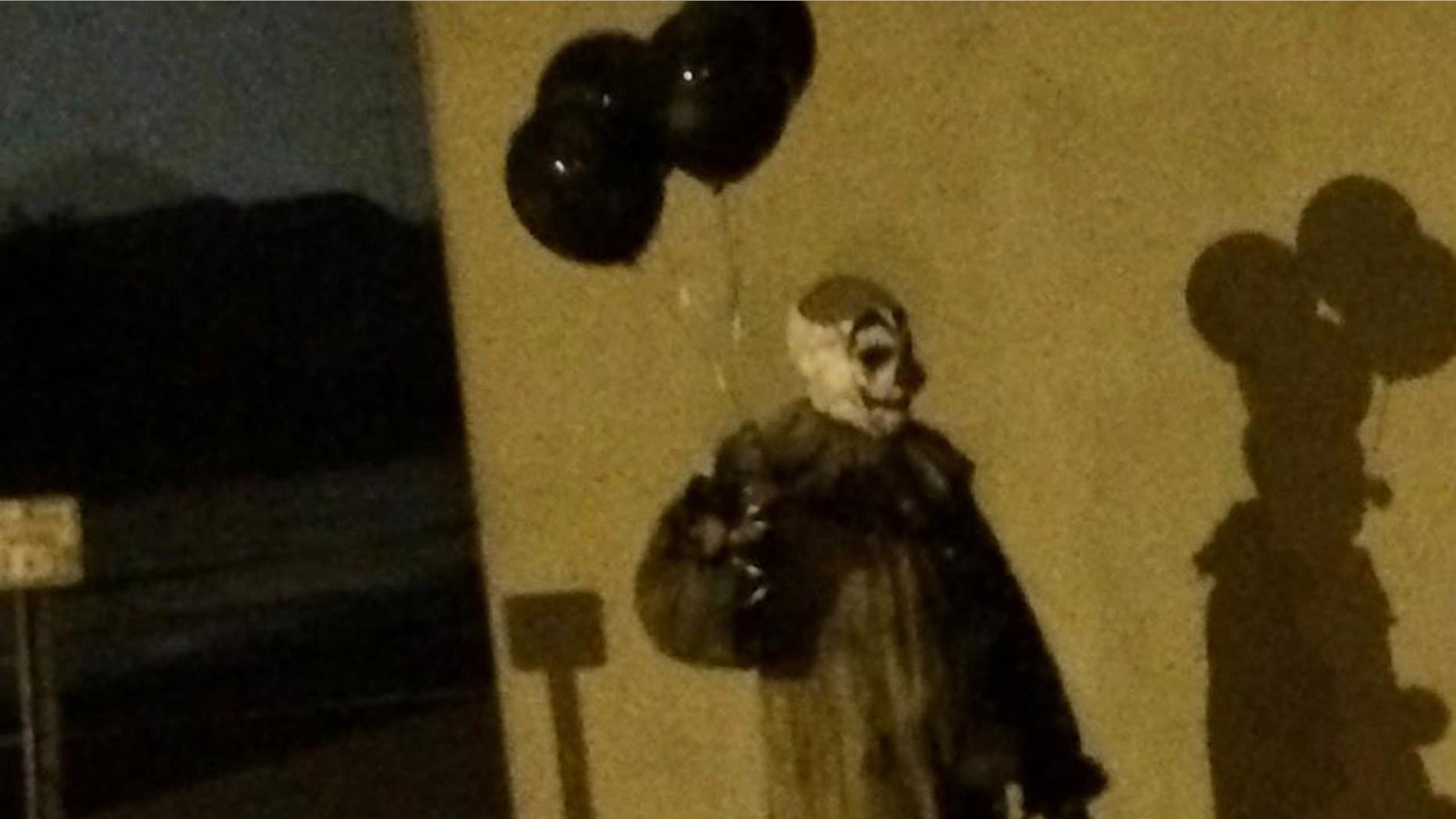 This photo, posted to Facebook Aug. 2, shows a person dressed as a clown in Green Bay, Wis.