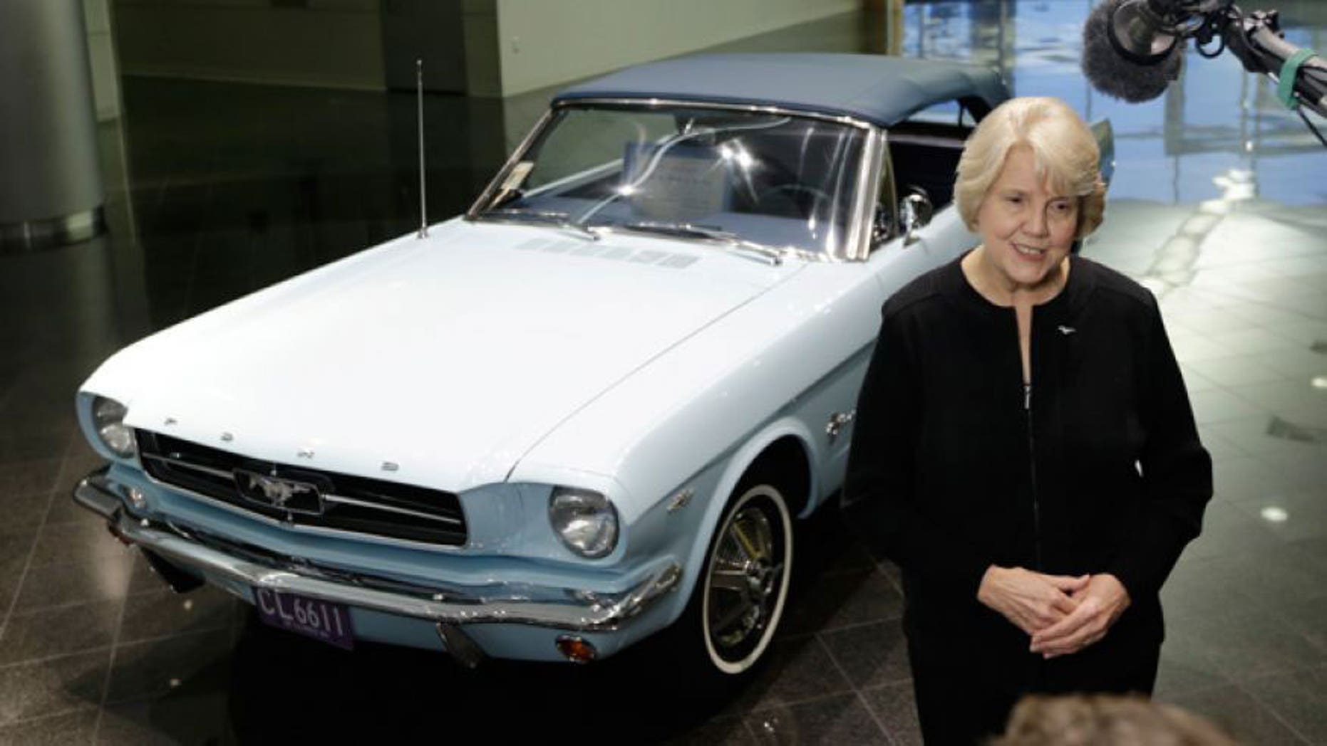 Gail Wise and her Mustang