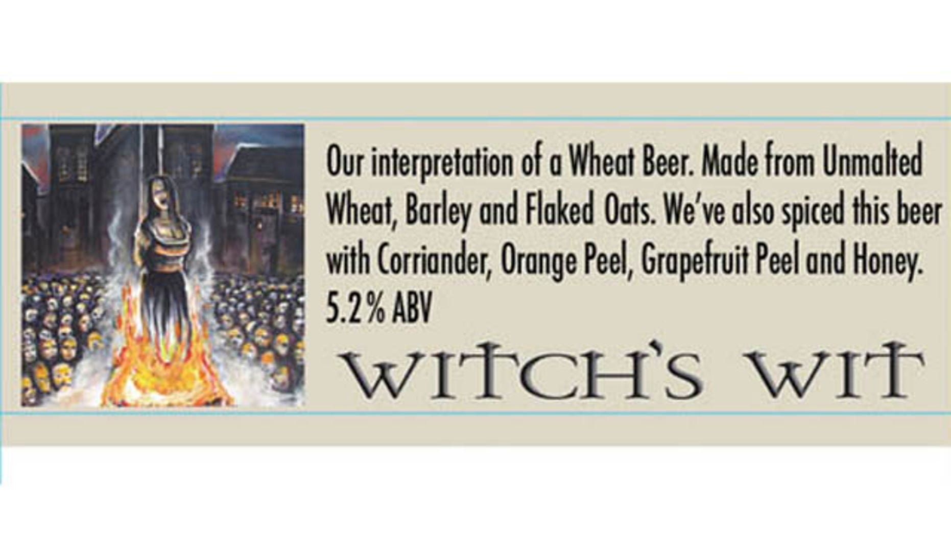 Witch's Wit label
