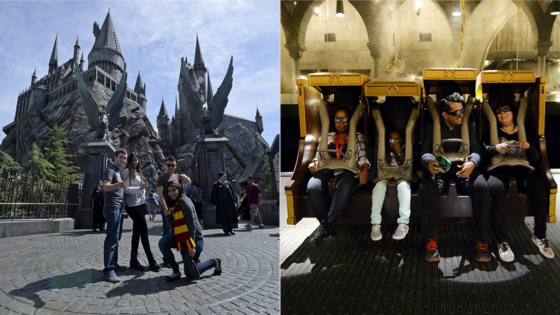 Tristram Buckley says the benches in the Forbidden Journey ride gave him "shaken adult syndrome."