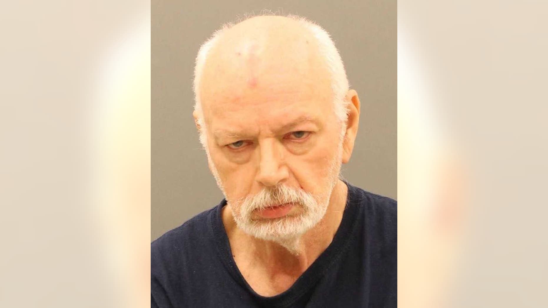 William Wolford, 66, was charged with simple assault in connection with using a leash on his wife, authorities said.