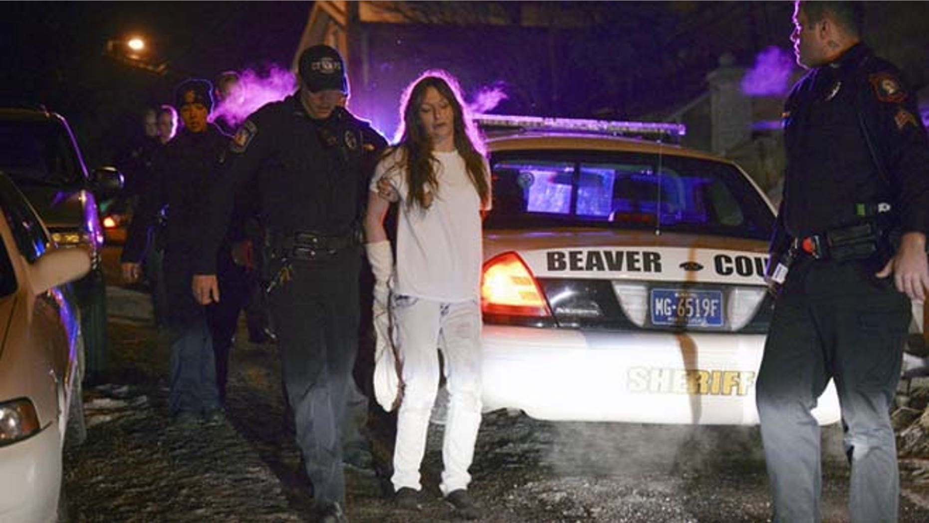 Center Township police arrest Roxanne Rimer after she allegedly took off with a police cruiser and led cops on a high-speed chase.