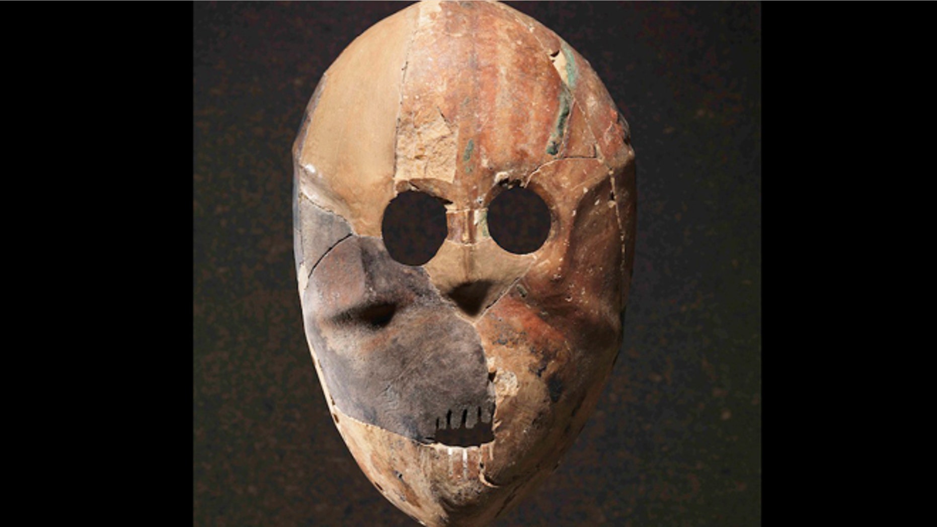 Researchers think these masks could have been worn comfortably on the face during ancient rituals. This mask comes from the site of Horvat Duma in the Judean Hills.
