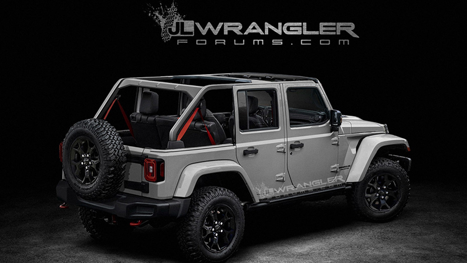 Speculative rendering of the 2019 Jeep Wrangler
