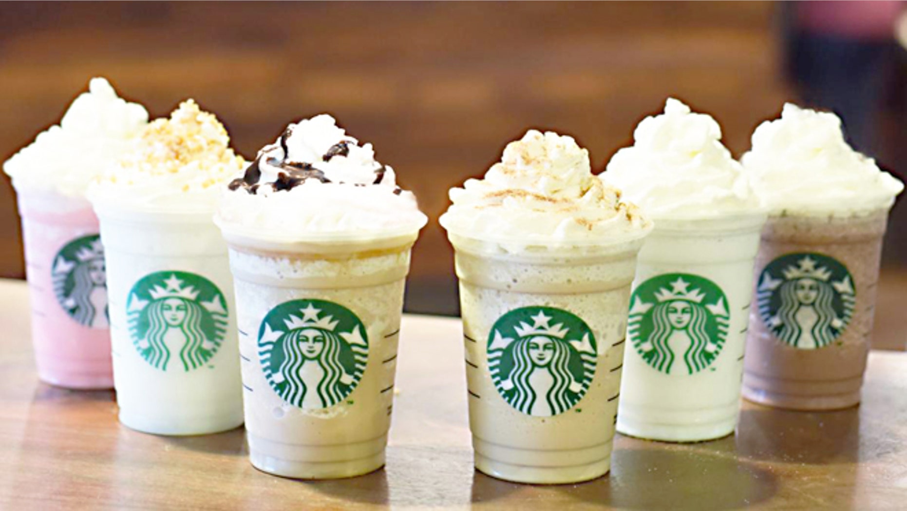 Starbucks debuts six new icy, creamy Frappuccino flavors to celebrate the beverage's 20 years.
