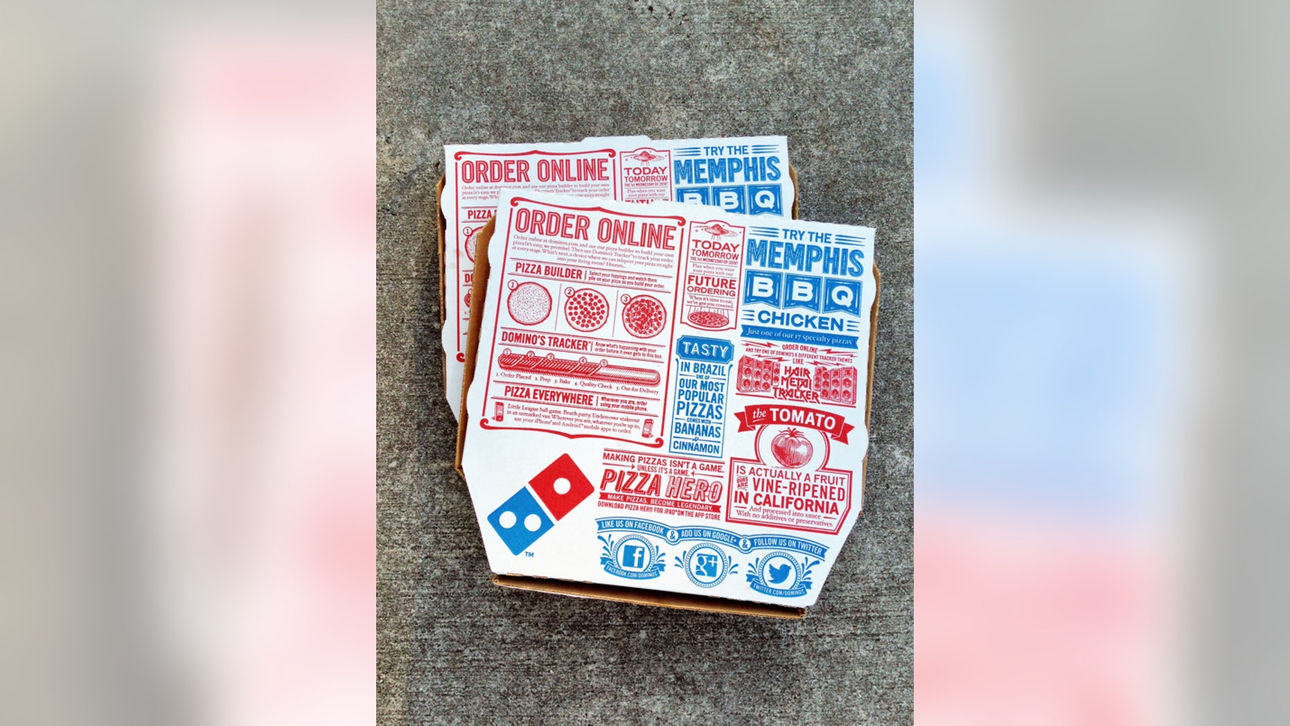 Domino S Customer Gets Free Pizza After Returning Box Of Wings With West Palm Beach Usa March 7 2017 Two Domino S Pizza Bo