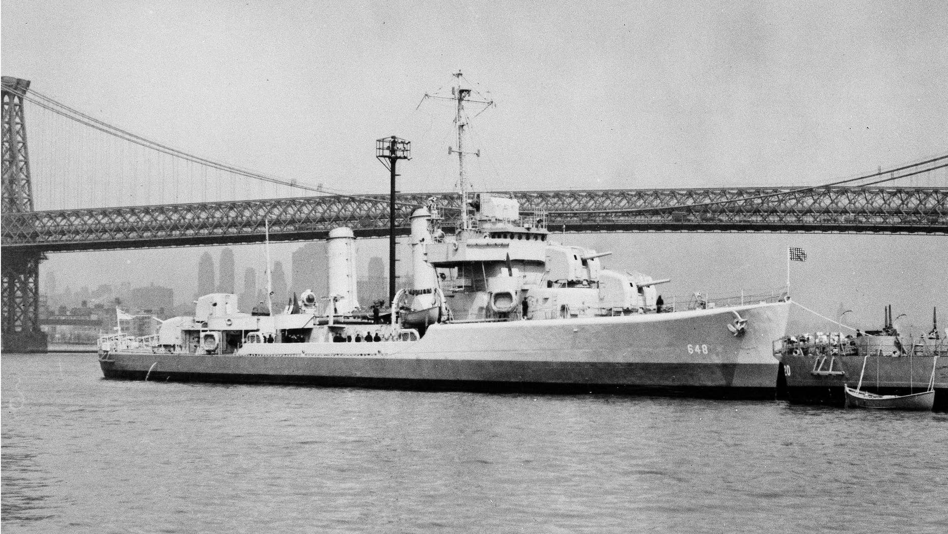 The USS Turner pictured on the East River in New York City.