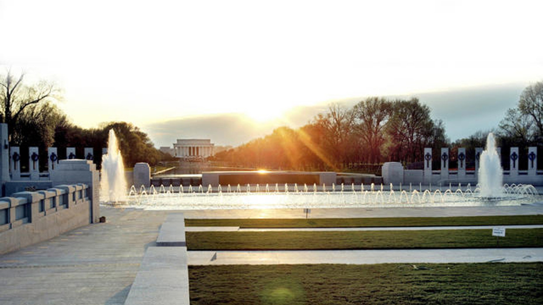 Shown here is the World War II Memorial in Washington, D.C.