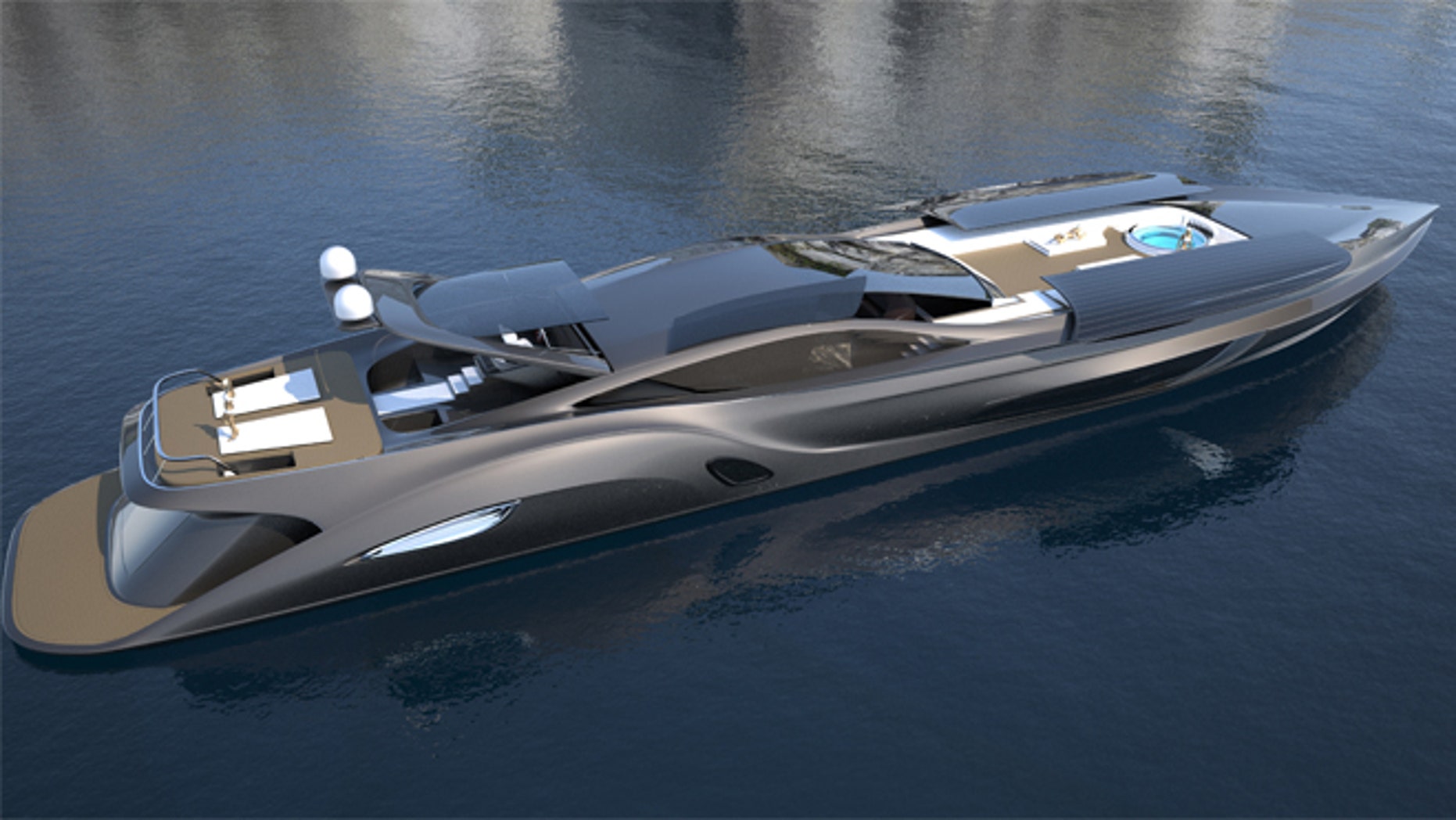 mega yacht grey