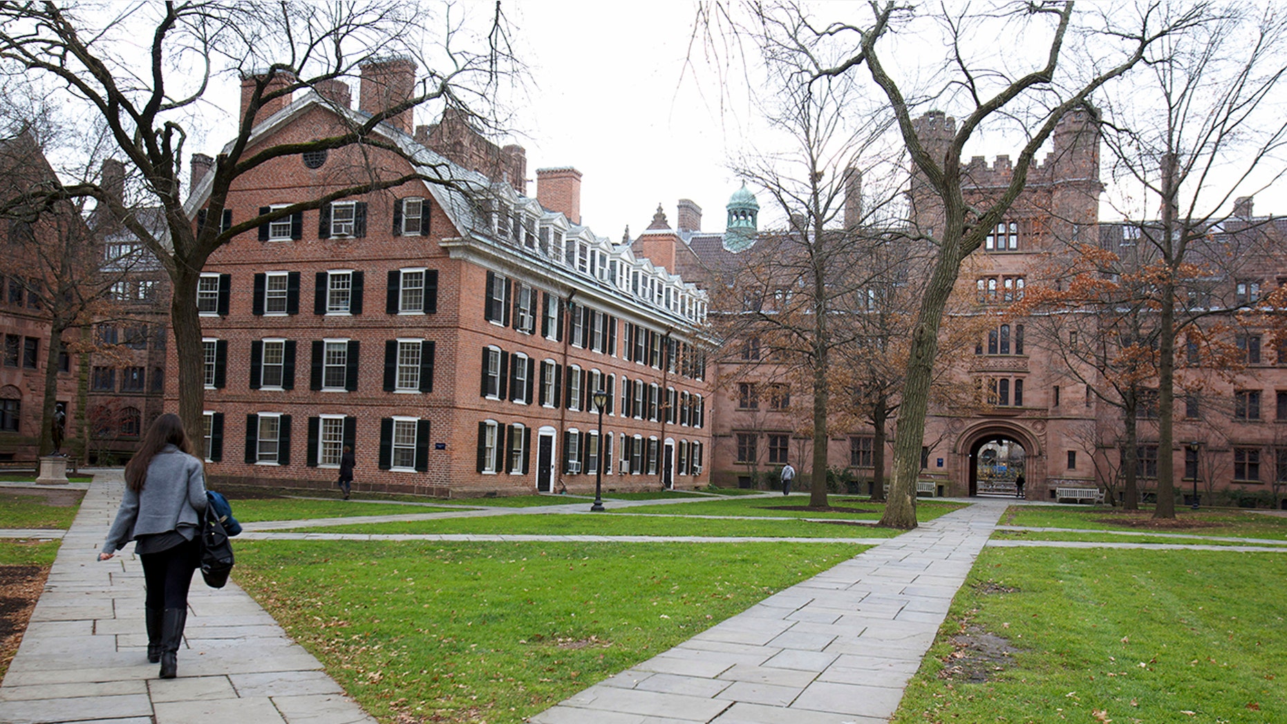 Old Campus at Yale University in New Haven, Connecticut.