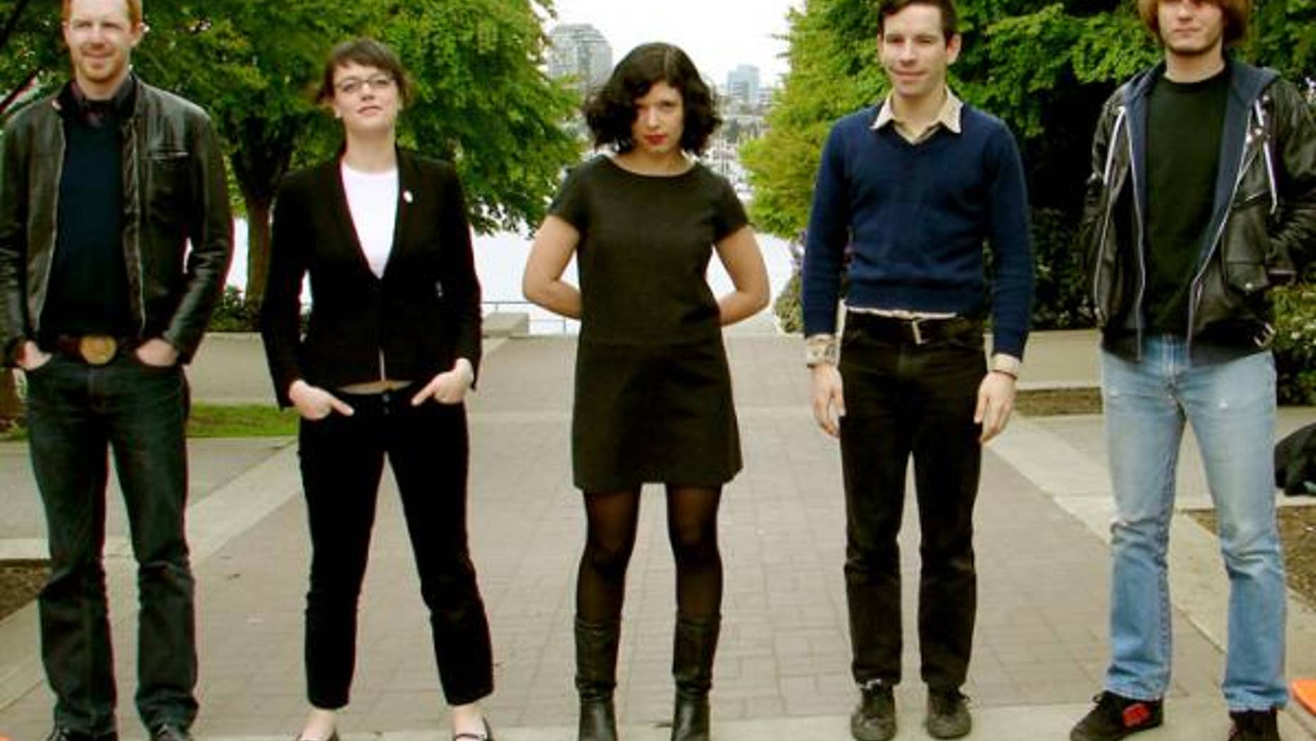 Devon Clifford (far left) and the rest of You Say Party! We Say Die!