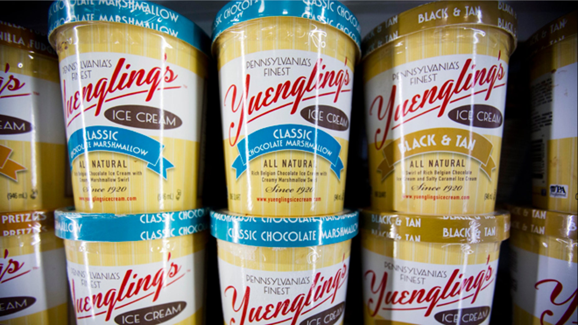 Feb. 10, 2014: Shown are cartons of Yuengling ice cream at a Weis supermarket in Huntingdon Valley, Pa.