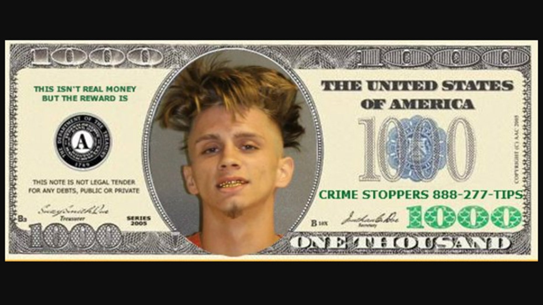 A Florida sheriff's office is promising 'All the Ziggy bills you can carry' if someone can help them track down accused gunman Zachary Dreiling.