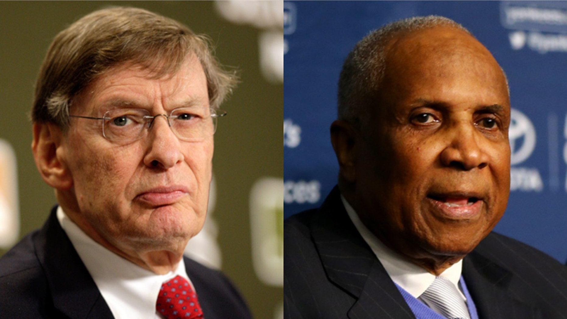 Bud Selig (left) and Frank Robinson. (Photos: Getty)