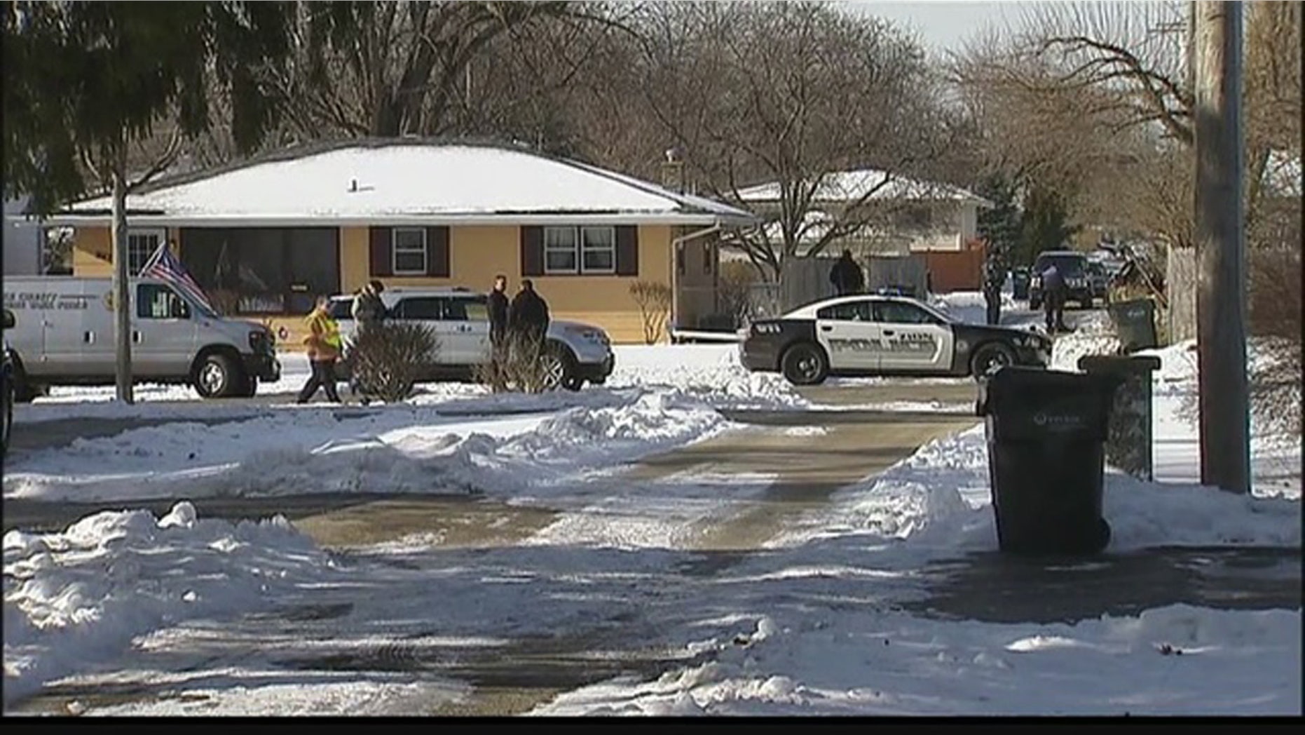 Jan 6, 2016: Police respond to the area of an officer-involved shooting in Zion, Ill. (WFLD)