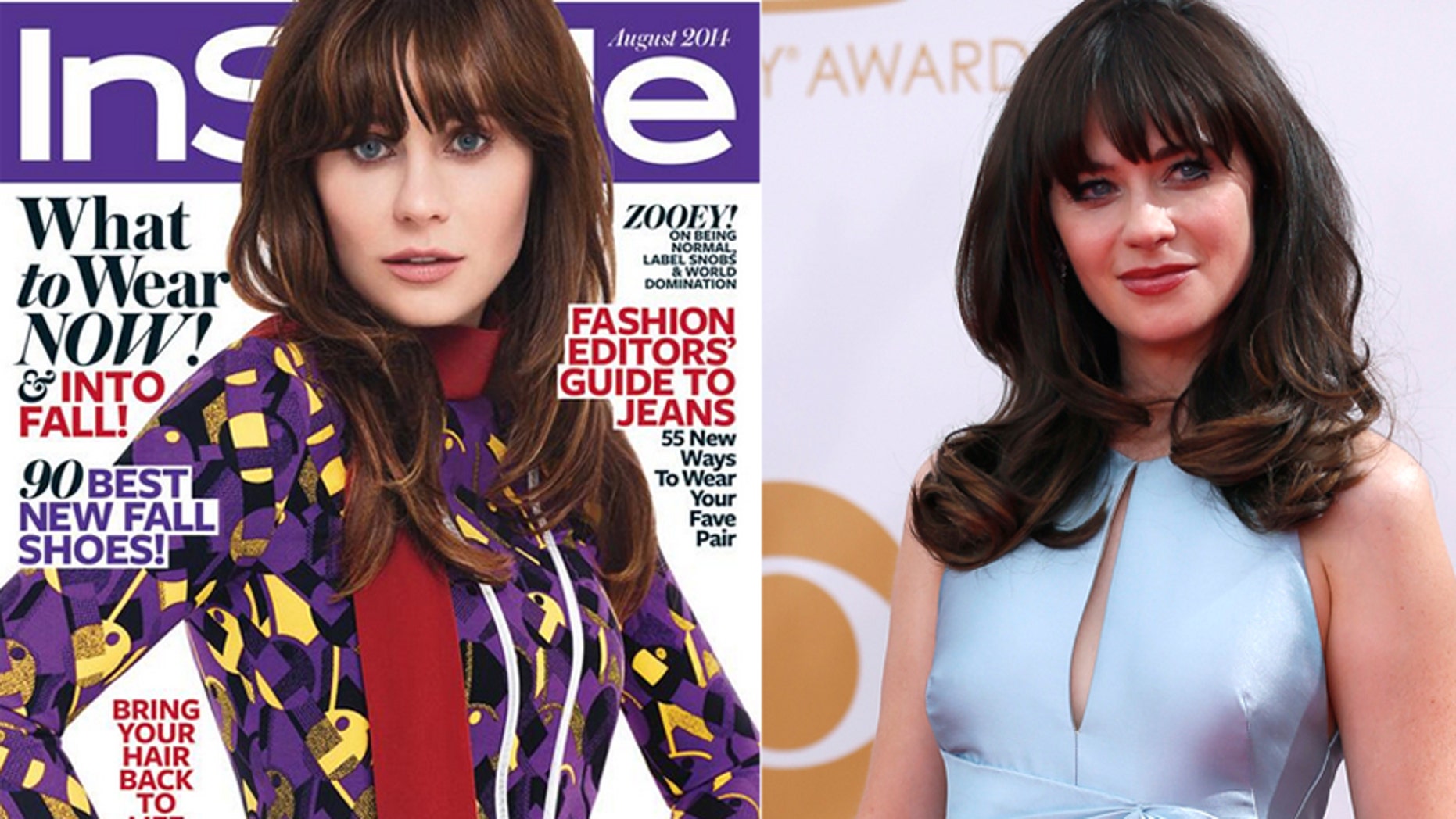 Zooey Deschanel appears on the cover of InStyle and at the 65th Primetime Emmy Awards.