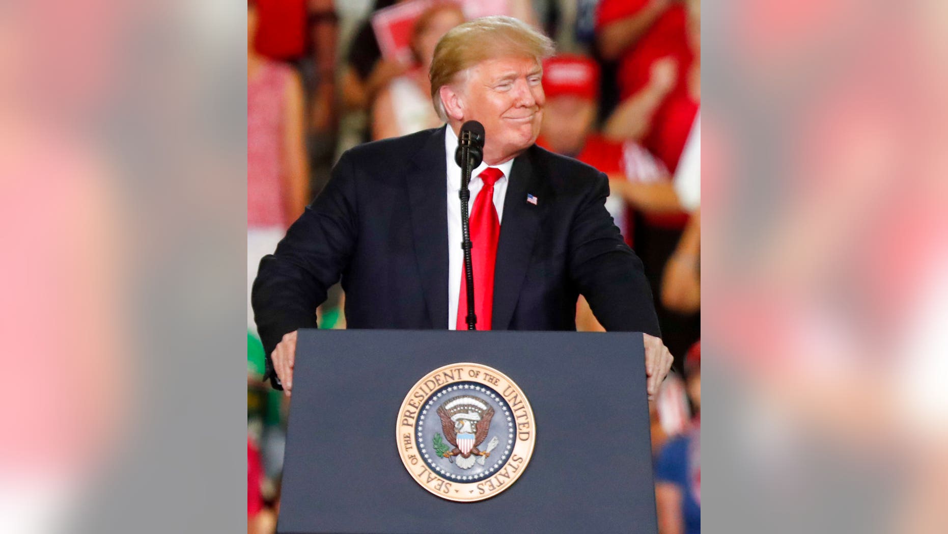 President Donald Trump speaks at a rally endorsing the Republican ticket in Pennsylvania on Wednesday. (AP Photo/Keith Srakocic)