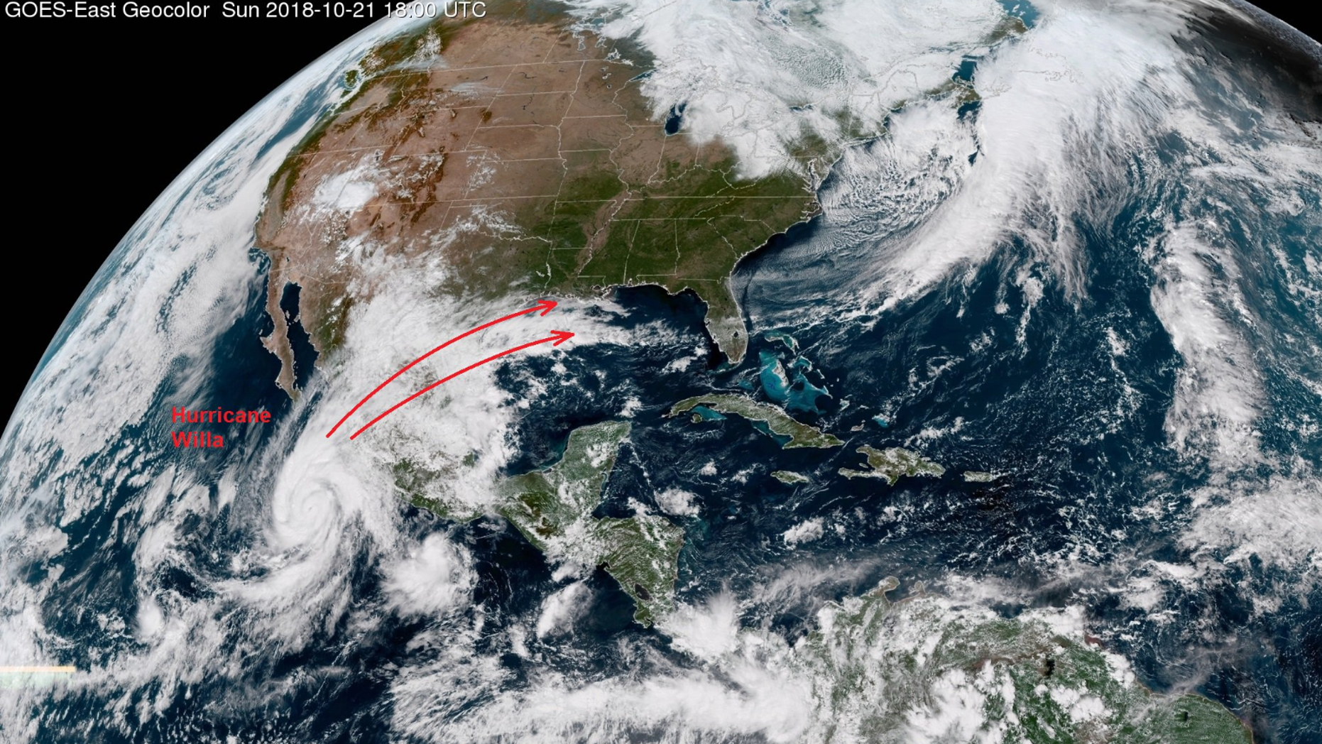 Hurricane Willa, an "extremely dangerous" storm that was upgraded to a Category 4 late Sunday, was expected to hit Mexico's coast late Tuesday or Wednesday.