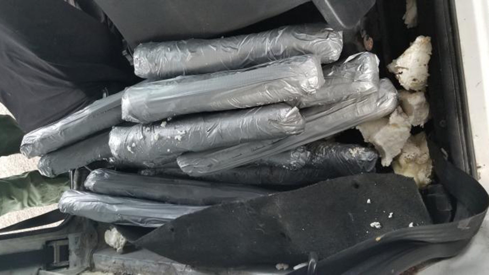 Border Patrol agents in Texas discovered more than a dozen bundles of methamphetamine in a pickup truck this week, believed to be worth more than $1.4 million, officials said Tuesday.
