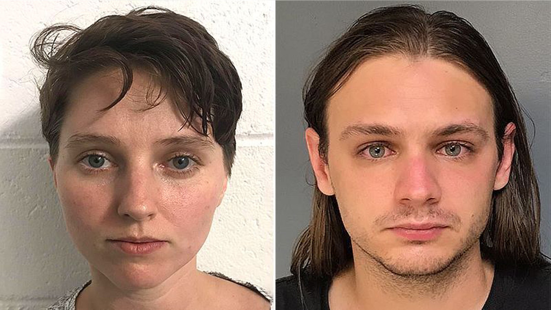 Kayla Parker (R) and her ex-boyfriend David Carbonaro (L) are pictured in these undated mugshots.