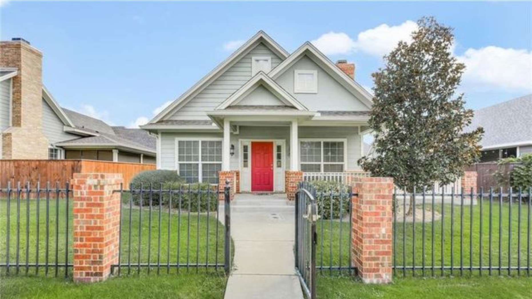 A home built as part of one of the Gaines' earlier projects is up for sale.