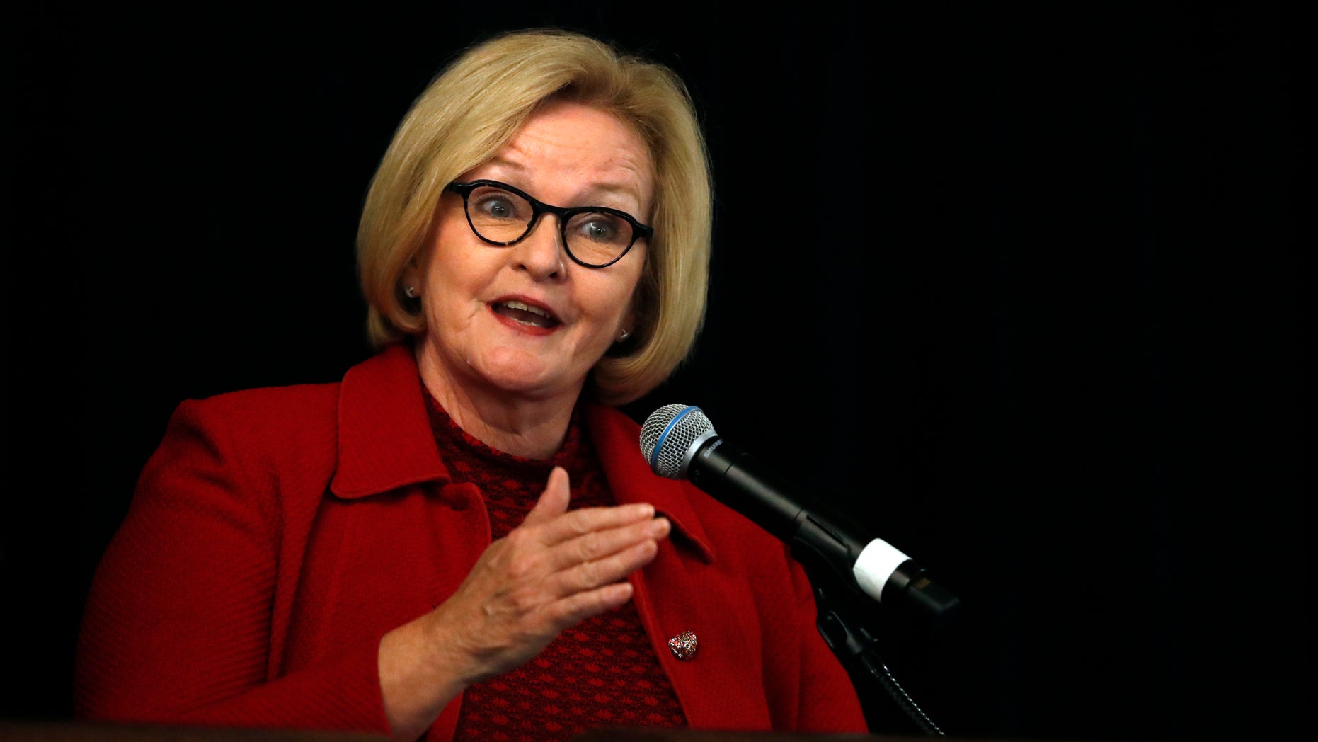 Sen. Claire McCaskill of Missouri, seen here in September, voiced her complaints on the Senate floor. (AP Photo/Jeff Roberson, File)