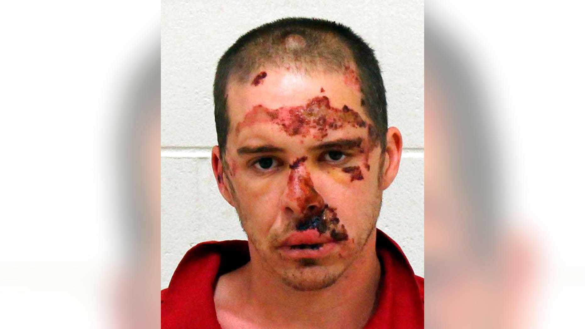 Authorities said Adam Nolin, a homicide suspect, was injured while exchanging gunfire with officers on a freeway in western Michigan.