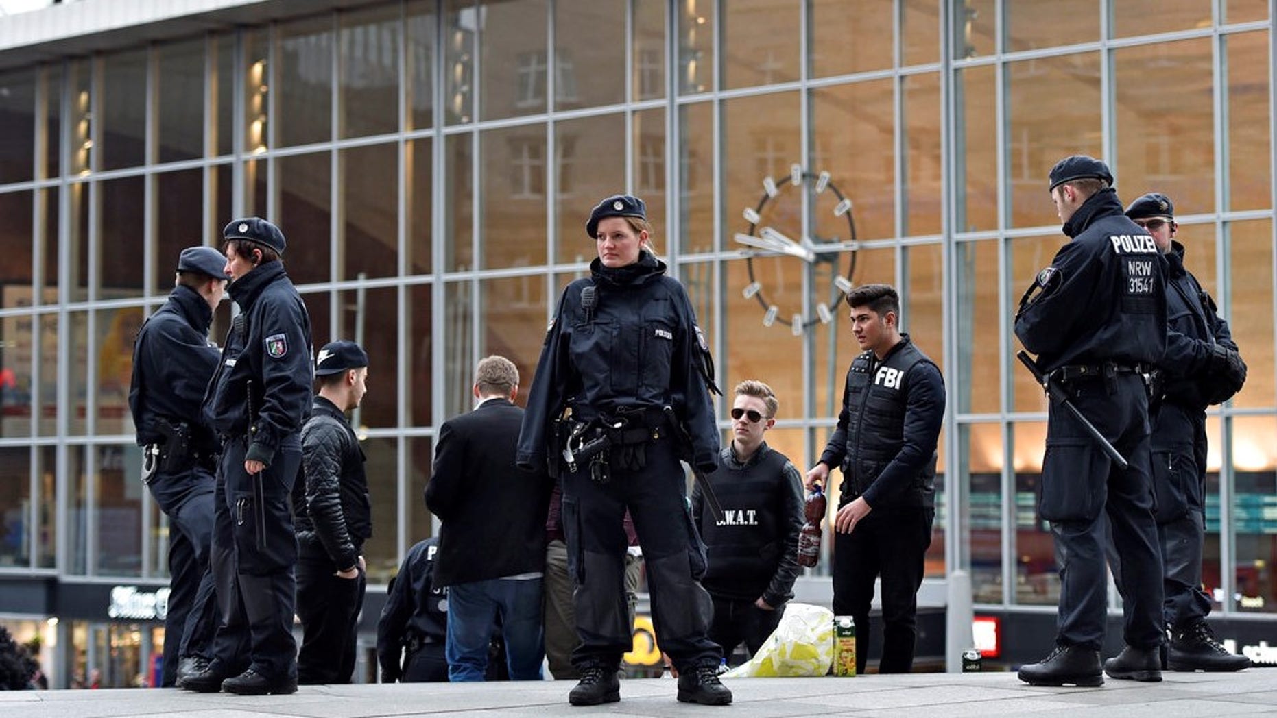 Cologne police said they have closed parts of the western German city's main train station because of a hostage situation. The incident appears to have started Monday at a pharmacy inside the train station.