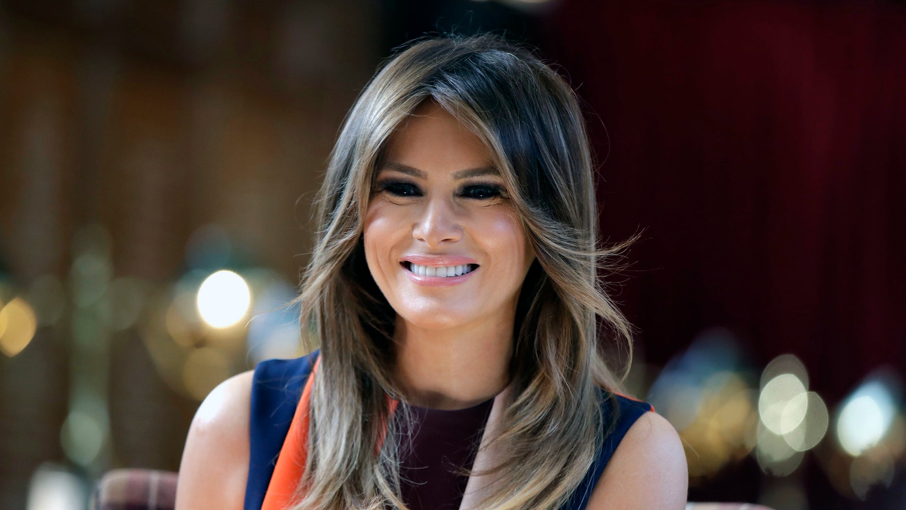 First lady Melania Trump's plane was forced to return to a Washington area military base because of smoke in the cabin