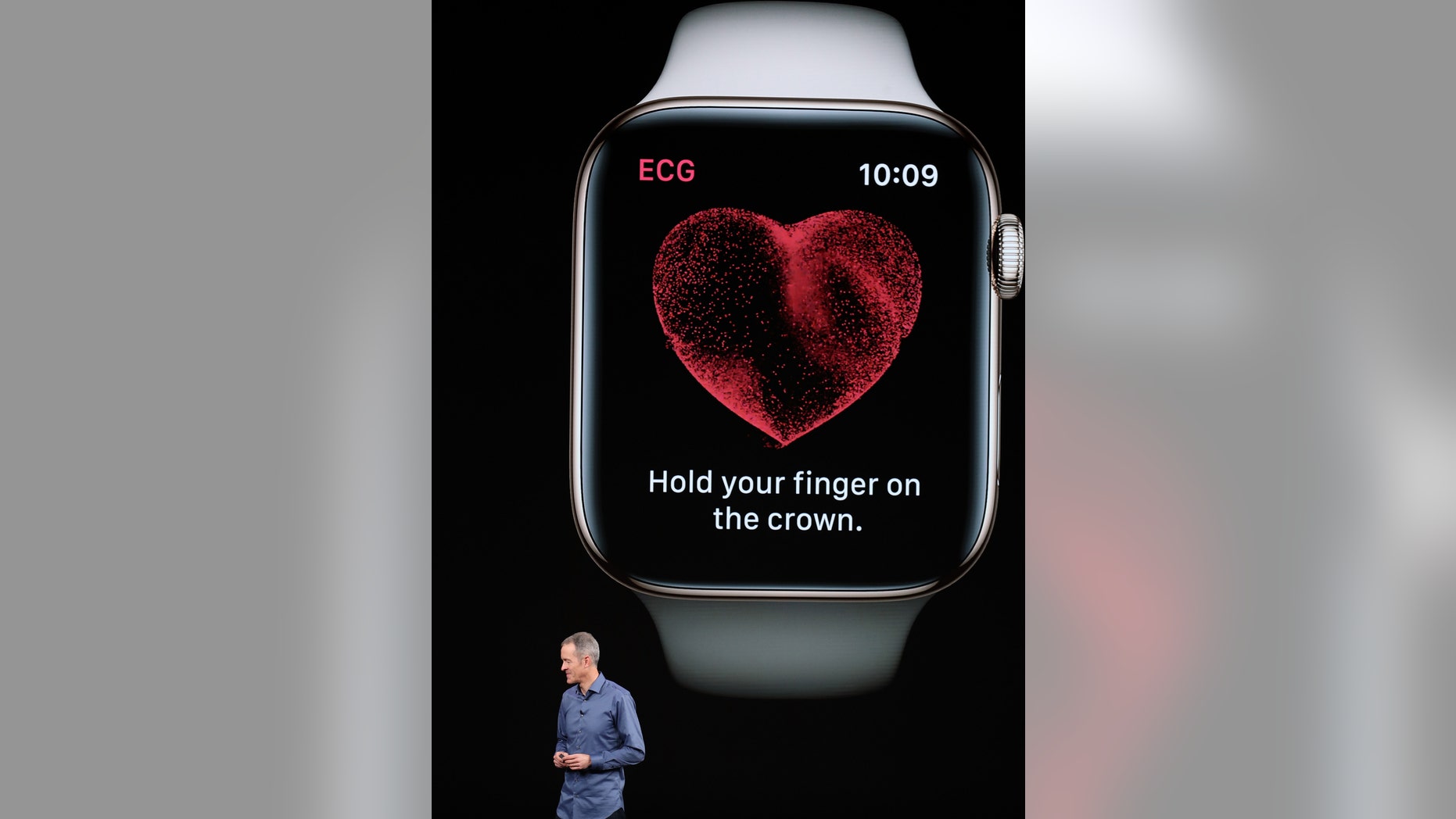 Jeff Williams, chief operating officer of Apple Inc., speaks during an Apple event at the Steve Jobs Theater at Apple Park on September 12, 2018 in Cupertino, California.