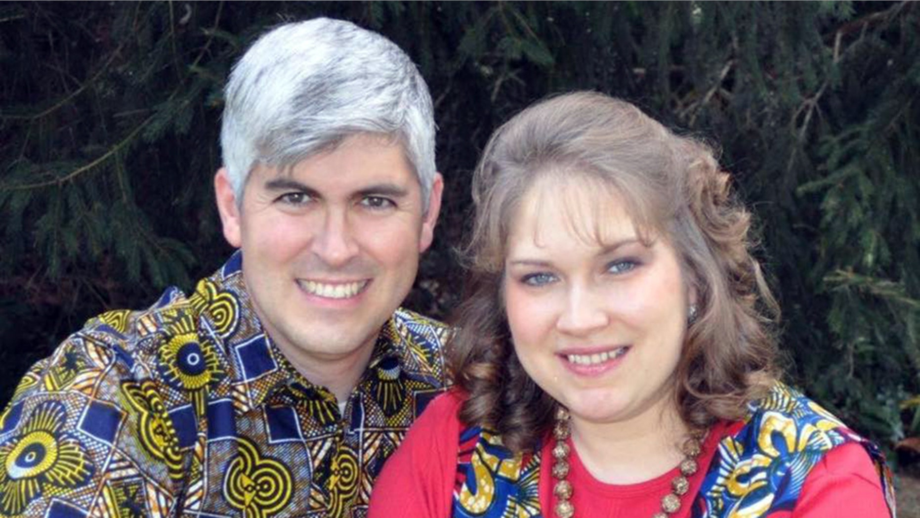 Charles Trumann Wesco, a missionary from Indiana (pictured with his wife Stephanie), died in northwestern Cameroon after being shot in the head Tuesday amid fighting between armed separatists and soldiers. (Facebook)