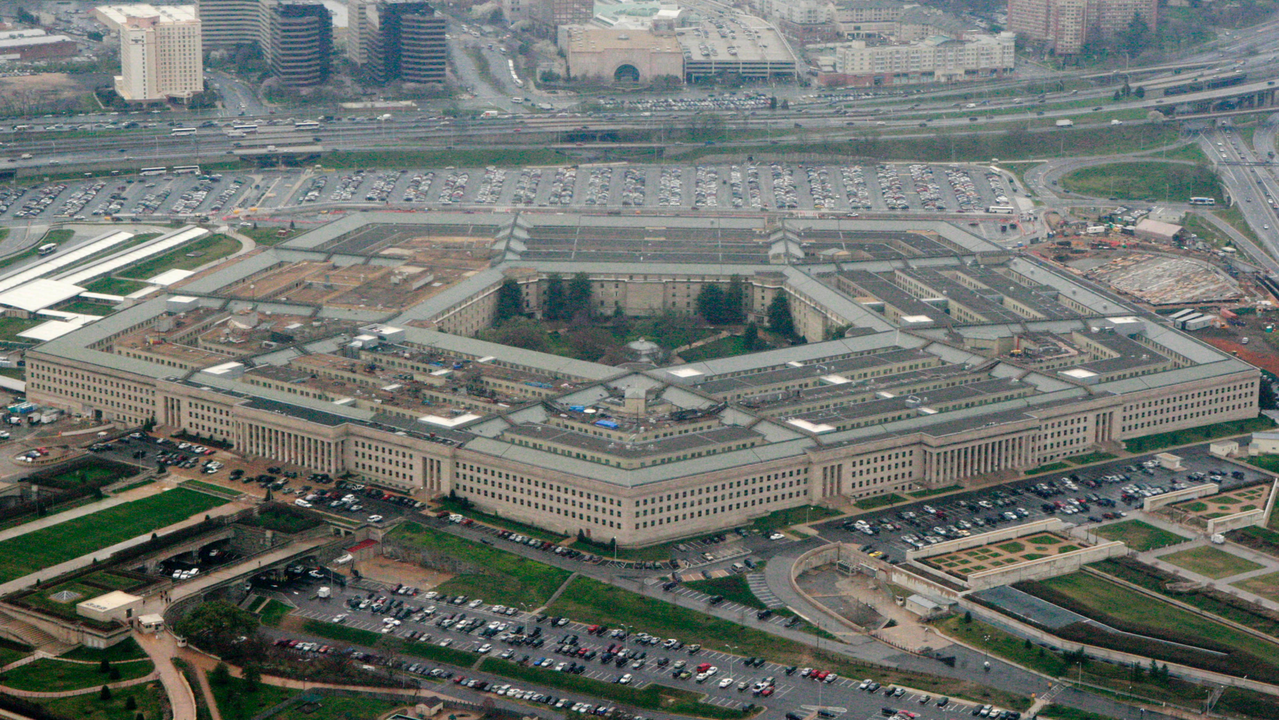 FILE - This March 27, 2008, file photo, shows the Pentagon in Washington .The Pentagon on Friday, Oct. 12, 2018 said there has been a cyber breach of Defense Department travel records that compromised the personal information and credit card data of U.S. military and civilian personnel. (AP Photo/Charles Dharapak, File)