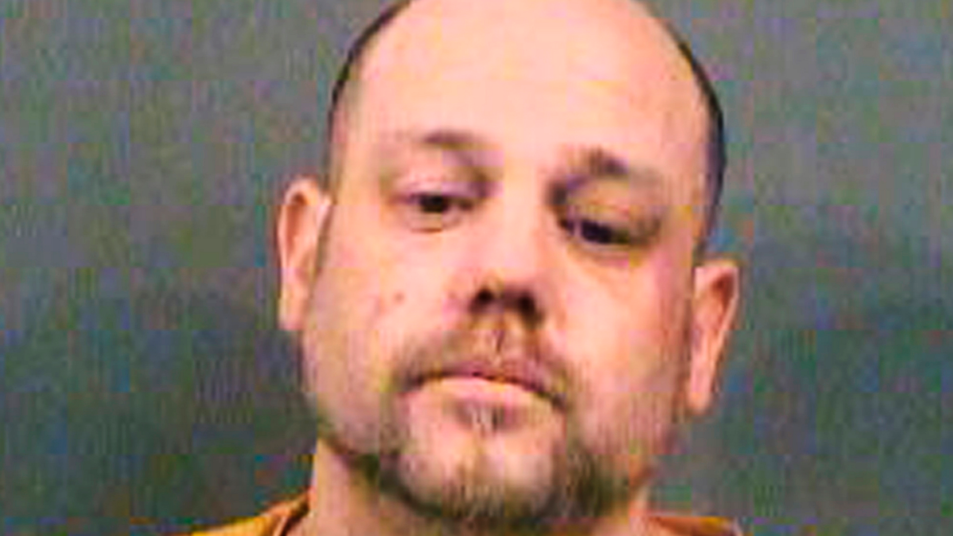 FILE - This file photo provided by the Sedgwick County Sheriff's Office in Wichita, Kan., shows Stephen Bodine, of Wichita, who was convicted Wednesday, Oct. 24, 2018, of first-degree murder in the May 2017 killing of a 3-year-old Evan Brewer whose body was found encased in concrete in the laundry room of his home four months after his death. (Sedgwick County Sheriff's Office via AP, File)