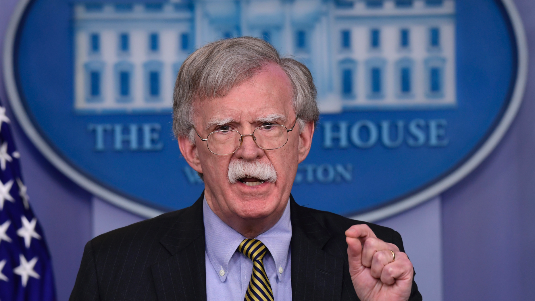 National Security Adviser John Bolton speaks during a briefing at the White House in Washington, Wednesday, Oct. 3, 2018. (AP Photo/Susan Walsh)