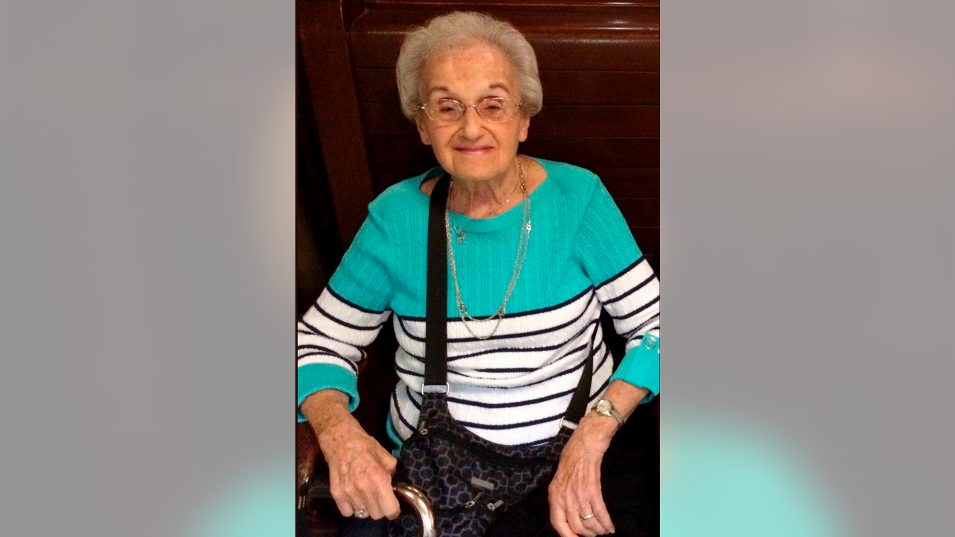 This undated family photo provided by the University of Pittsburgh Medical Center (UPMC) shows Rose Mallinger, 97, who was one of the people killed on Oct. 27, 2018, at Pittsburgh's Tree of Life synagogue. Her daughter, Andrea Wedner, was among the wounded, the family said. (Courtesy of the Mallinger family/UPMC via AP)
