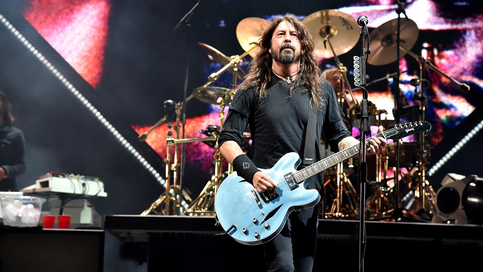 The leader of the Foo Fighters, Dave Grohl, played 