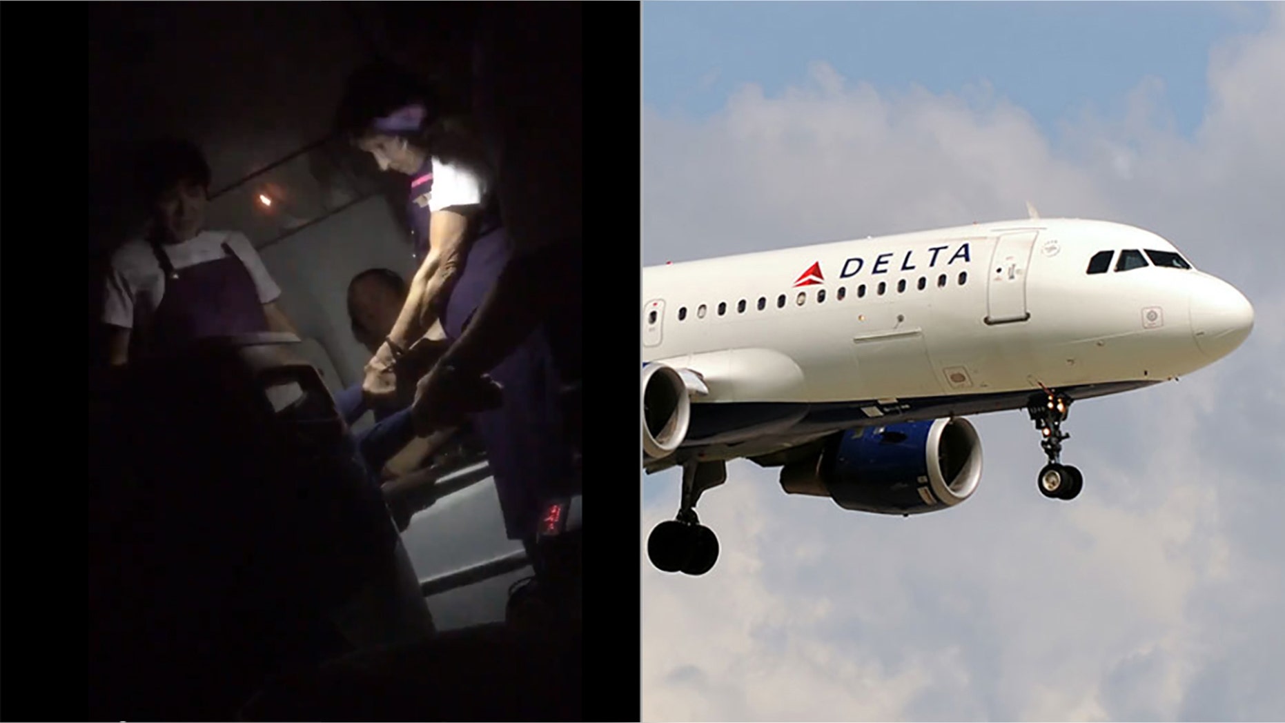 The woman was captured on video refusing to stand up and return to her seat.