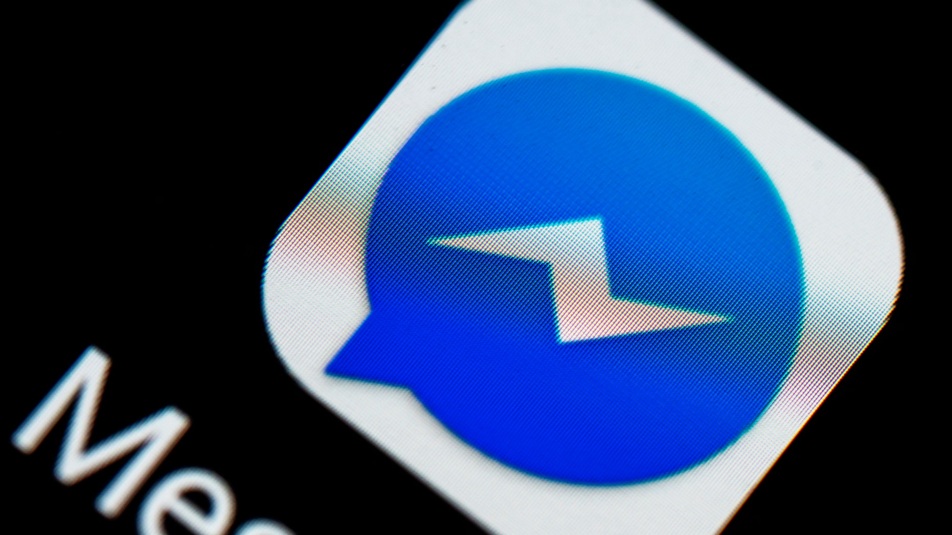 File photo - The Facebook Messenger logo seen displayed on a smartphone.